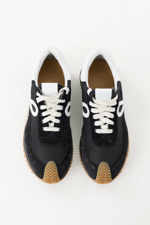 Loewe Suede & Nylon Flow Sneaker