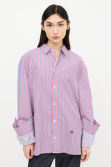 Loewe Turn Up Cuff Stripe Shirt