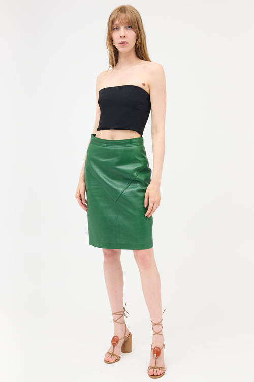 Loewe Vintage Leather Skirt