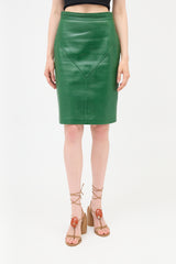 Loewe Vintage Leather Skirt