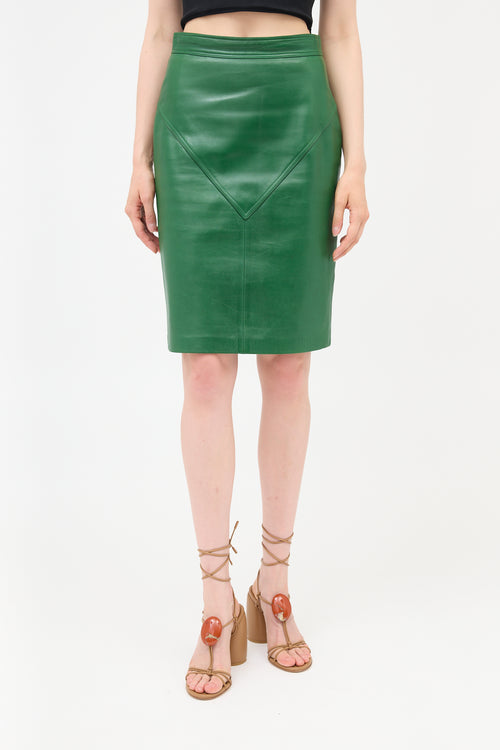 Loewe Vintage Leather Skirt