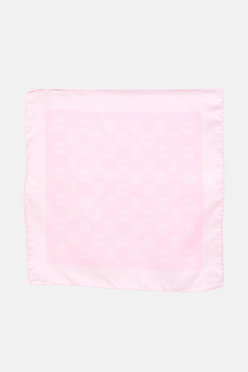 Loewe Vintage Silk Anagram Scarf