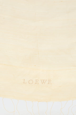 Loewe Vintage Silk Logo Scarf