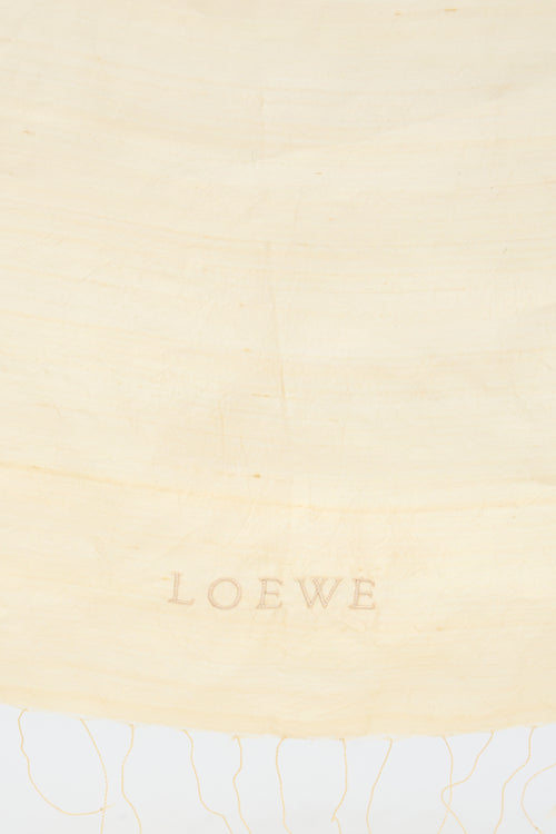 Loewe Vintage Silk Logo Scarf
