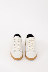 Loewe White & Brown Leather Low Top Sneaker