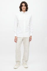 Loewe White Jacquard Monogram Shirt