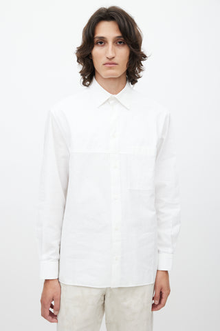 Loewe White Jacquard Monogram Shirt