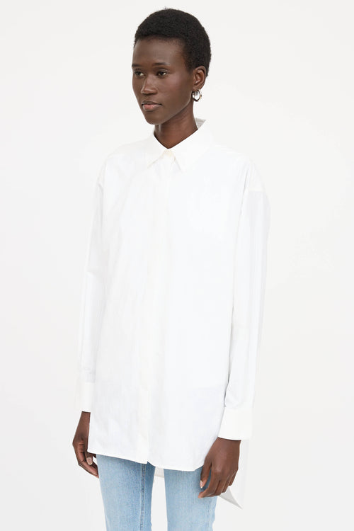 LoeweEmbroidered Logo Button Up Shirt