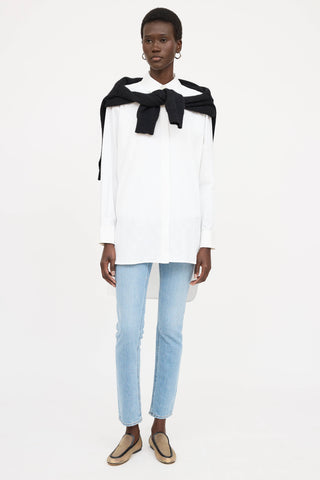 LoeweEmbroidered Logo Button Up Shirt