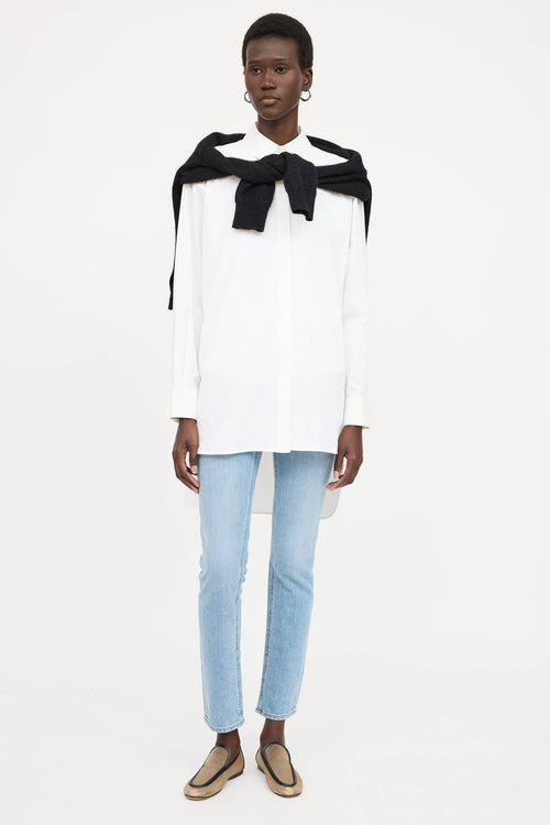 LoeweEmbroidered Logo Button Up Shirt