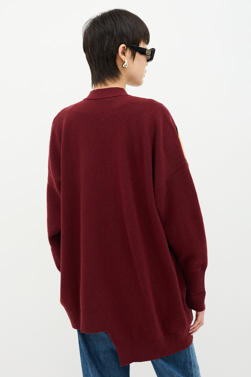 Loewe Wool Intarsia Anagram Cardigan