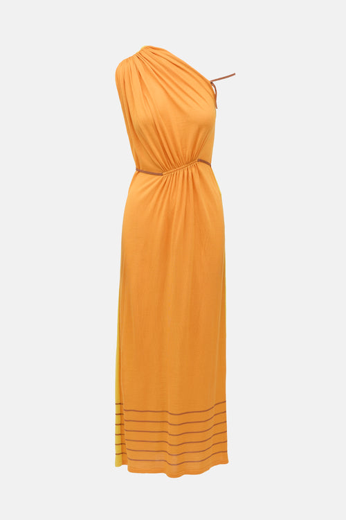 Loewe Wool Jersey Colour Block Dress