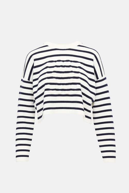 Loewe Wool Striped Anagram Sweater