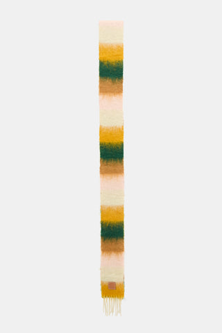 Loewe Wool & Mohair Anagram Stripes Scarf