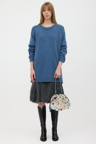 Loewe X Suna Fujita Beaded Leather Flamenco Bag