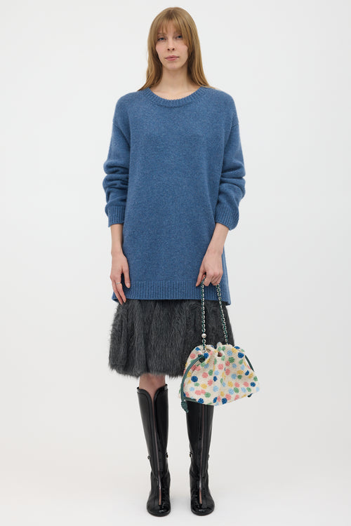 Loewe X Suna Fujita Beaded Leather Flamenco Bag