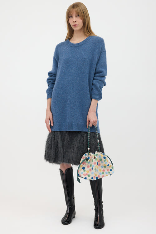 Loewe X Suna Fujita Beaded Leather Flamenco Bag