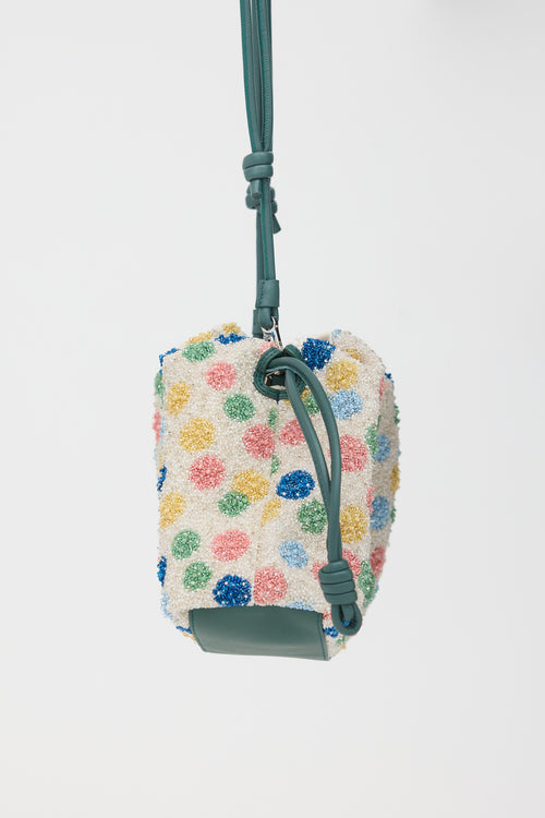 Loewe X Suna Fujita Beaded Leather Flamenco Bag