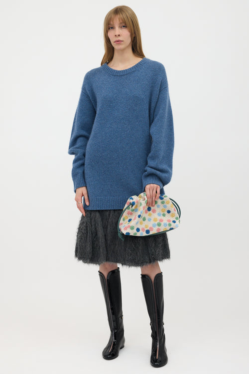 Loewe X Suna Fujita Beaded Leather Flamenco Bag