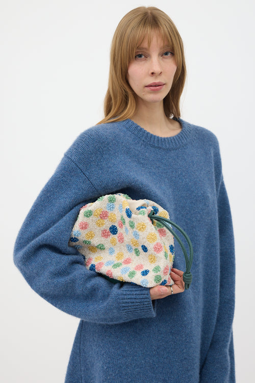 Loewe X Suna Fujita Beaded Leather Flamenco Bag