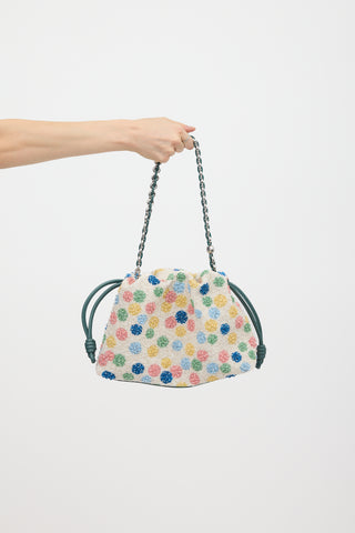 Loewe X Suna Fujita Beaded Leather Flamenco Bag