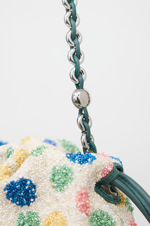 Loewe X Suna Fujita Beaded Leather Flamenco Bag