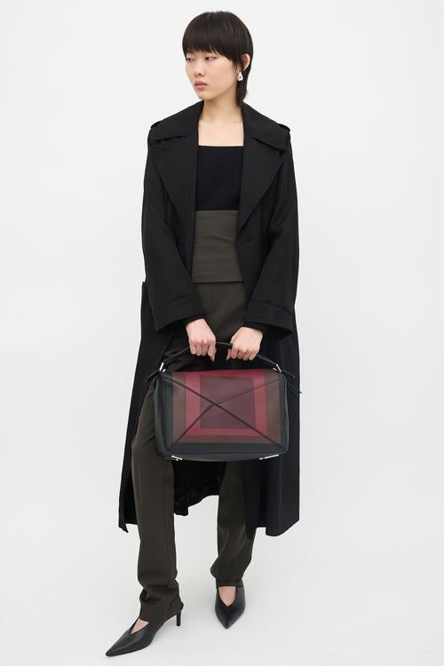 Loewe X Josef Albers 2025 Leather Large Puzzle Bag