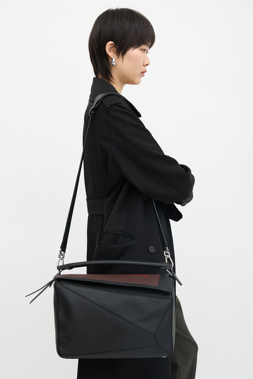 Loewe X Josef Albers 2025 Leather Large Puzzle Bag