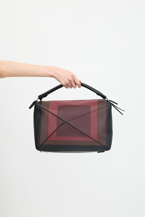 Loewe X Josef Albers 2025 Leather Large Puzzle Bag