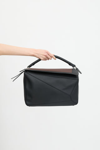 Loewe X Josef Albers 2025 Leather Large Puzzle Bag