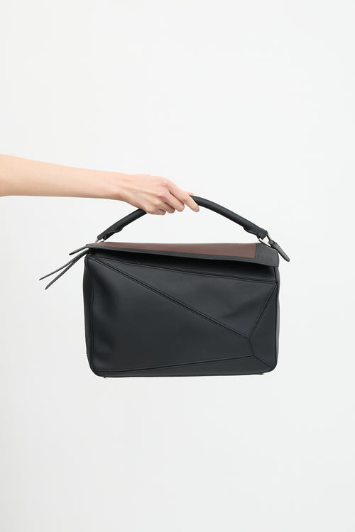 Loewe X Josef Albers 2025 Leather Large Puzzle Bag