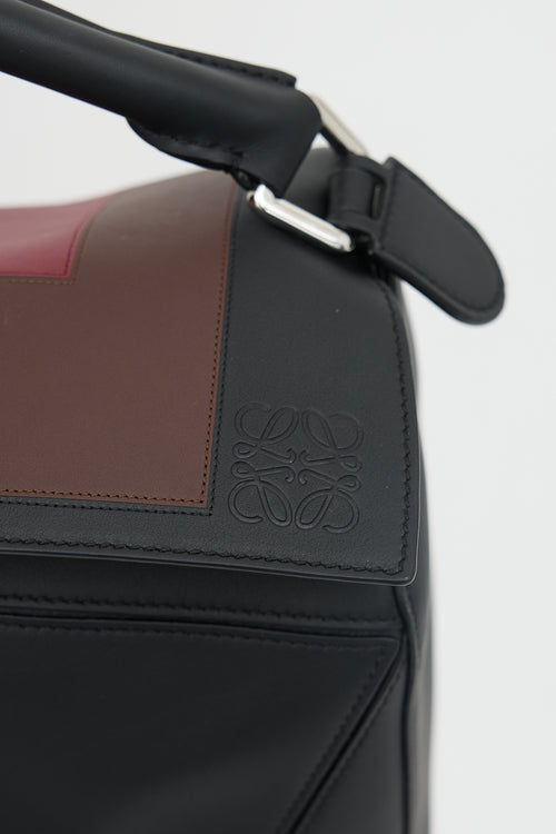 Loewe X Josef Albers 2025 Leather Large Puzzle Bag
