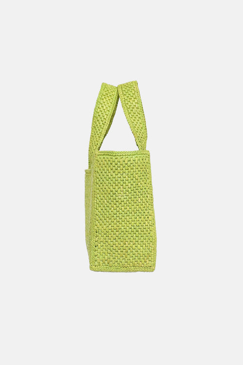 Raffia Logo Tote Bag