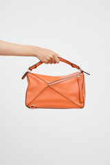 Loewe Orange Medium Puzzle Bag