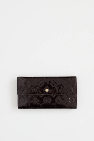 Louis Vuitton Monogram Vernis Patent Sarah Wallet