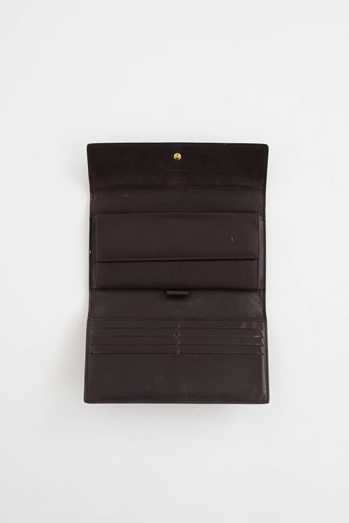 Louis Vuitton Monogram Vernis Patent Sarah Wallet