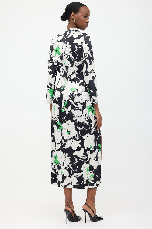 Lola Rose Satin Floral Maxi Dress