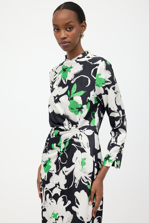 Lola Rose Satin Floral Maxi Dress