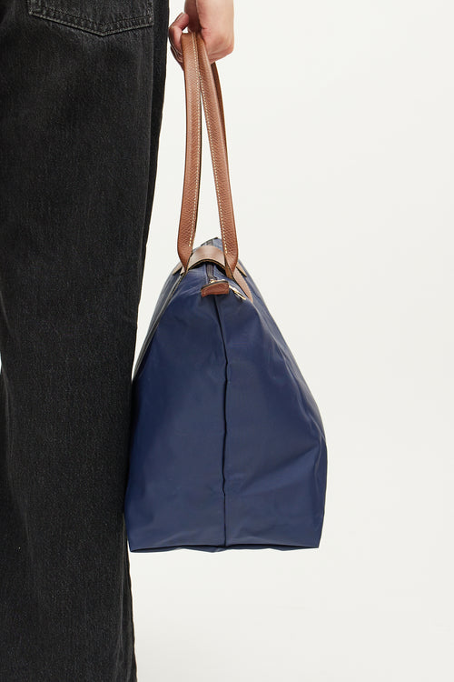 Longchamp Navy Le Pliage Tote Bag