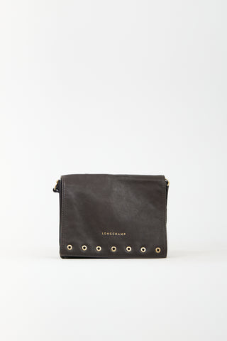 Longchamp Leather Paris Rocks Crossbody Bag