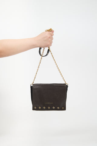 Longchamp Leather Paris Rocks Crossbody Bag