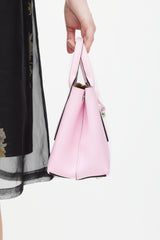 Longchamp Pink & Red Leather Roseau Bag
