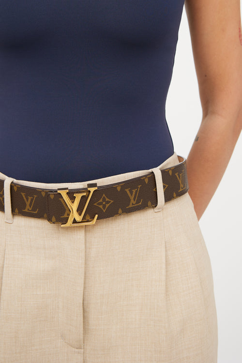 Louis Vuitton Brown Monogram LV Belt