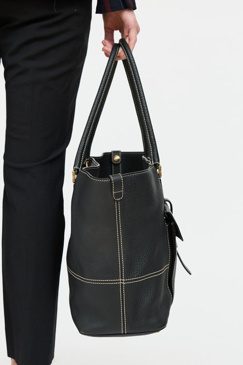 Loro Piana Globe Top Handle Bag