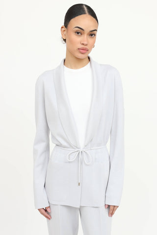 Cashmere Drawstring Cardigan