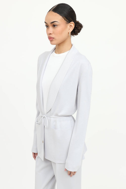 Cashmere Drawstring Cardigan