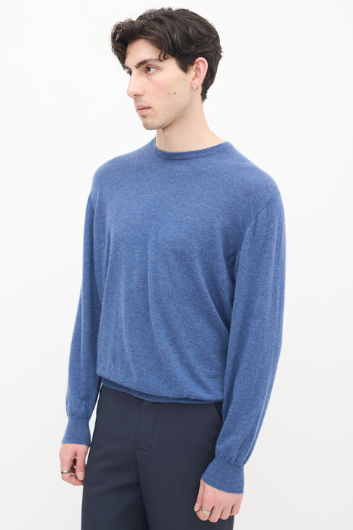 Loro Piana Blue Crewneck Sweater