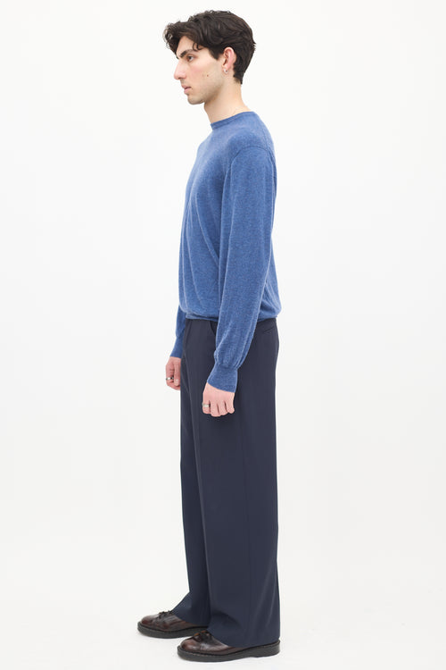 Loro Piana Blue Crewneck Sweater