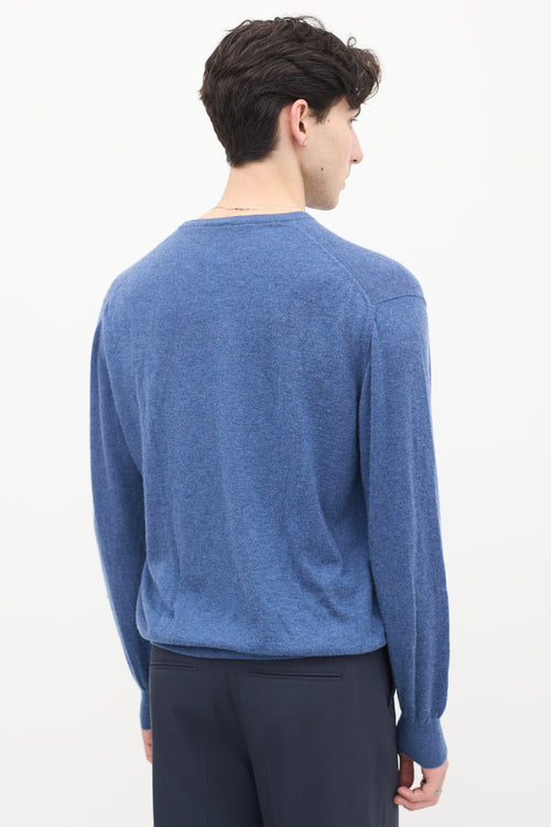 Loro Piana Blue Crewneck Sweater