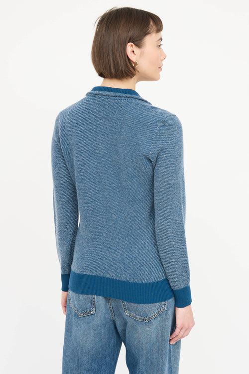 Loro Piana Cashmere Three Quarter Zip Sweater